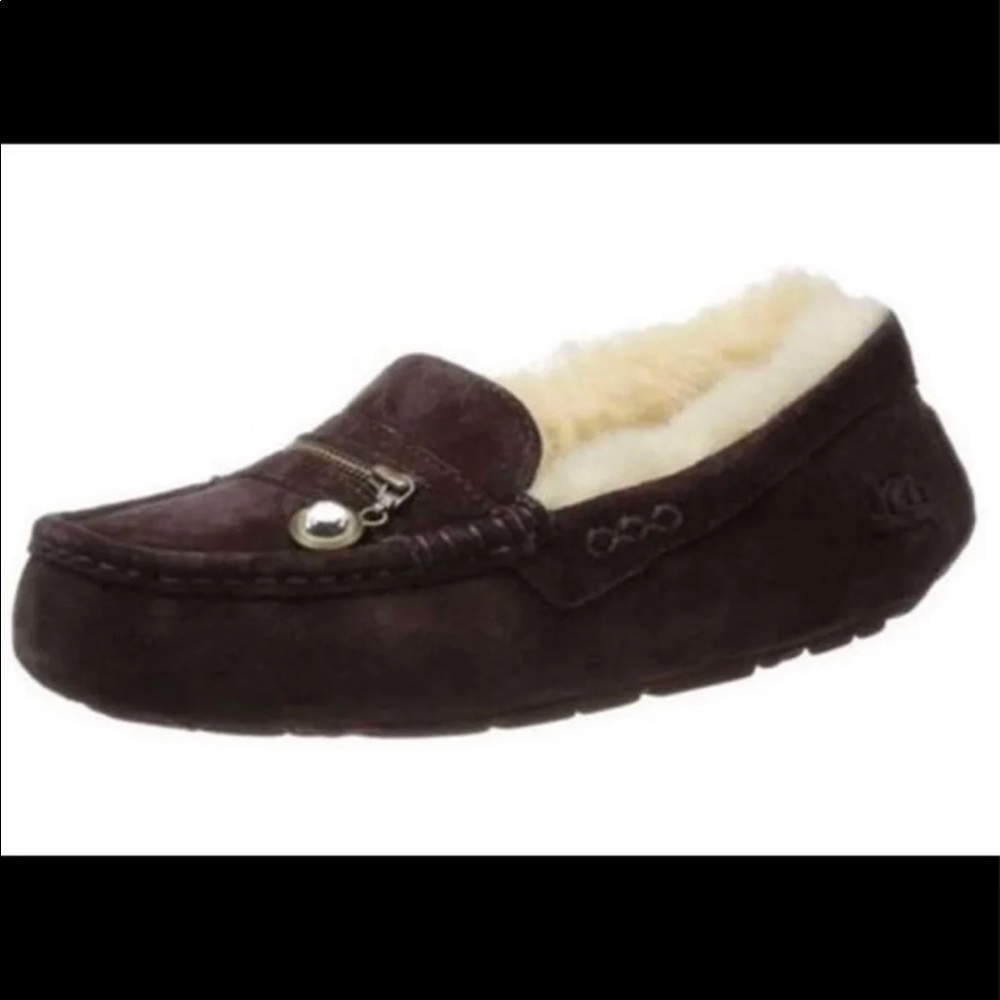 NIB UGG SLIPPERS ANSLEY WITH CHARM WOMENS 5 NEW WITH BOX 🦄